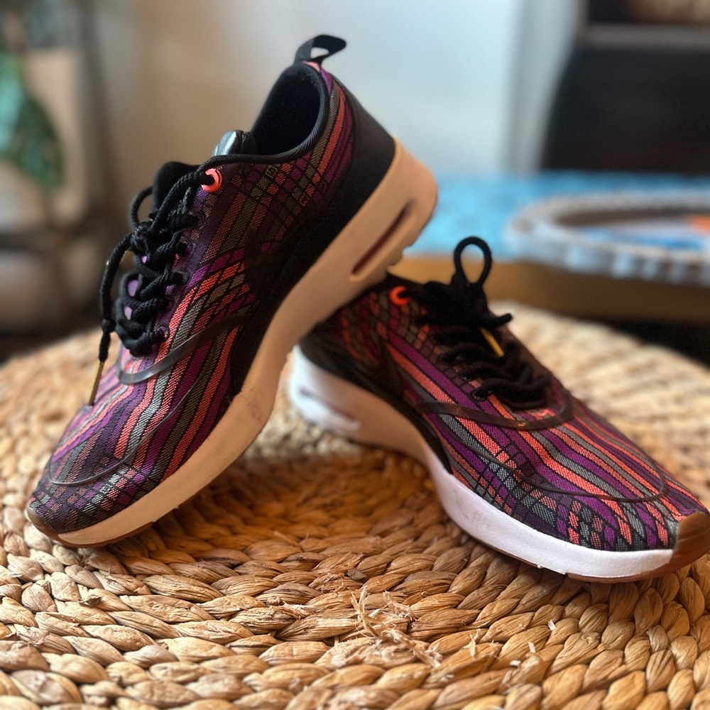 Purple Pink Striped Nikes